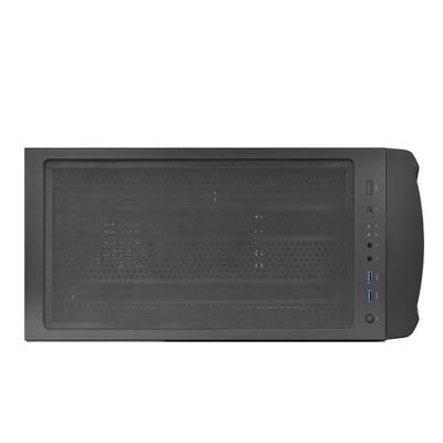 Thermaltake Commander C34 TG Midi-tower PC-behuizing, Gaming-behuizing Zwart 2 voorgeïnstalleerde LED-ventilators, 1 voorgeïnstalleerde ventilator,