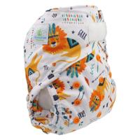 Blümchen overbroekje Slaperige Leeuw - OneSize (4-15 kilo) - Klittenband - thumbnail