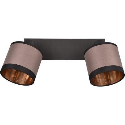 Moderne LED Plafondlamp Mat Zwart - E14 Fitting - 2-lichts - Metaal