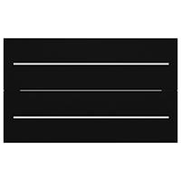 Wastafelkast met ingebouwde wastafel spaanplaat zwart - thumbnail