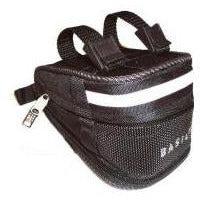 Basil mada zadeltas - compact, zwart, 1l, klittenband, fietsaccessoire - thumbnail