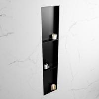 MONDIAZ EASY Nis 149,5x29,5cm in solid surface kleur Urban | Urban. 3 vakken geschikt voor in- of opbouw - thumbnail