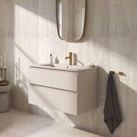 Ben Tendenza badmeubel incl. keramische wastafel 80x46x62cm zand - thumbnail
