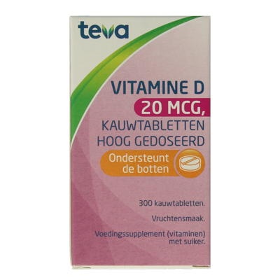 Vitamine D 20 mcg 800IE 300 Tabletten