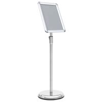 VidaXL Posterstandaard a4 aluminiumlegering zilverkleurig - thumbnail