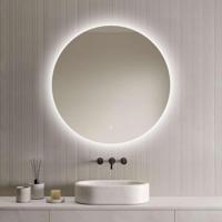 Loxa - Ronde Badkamerspiegel Lena met Led 80cm - Dimbaar - Condensvrij vlak - Duurzame kwaliteit - Eenvoudige installatie - thumbnail