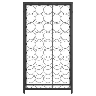 Wijnrek voor 45 flessen 54x18x100 cm smeedijzer zwart