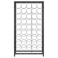 Wijnrek voor 45 flessen 54x18x100 cm smeedijzer zwart - thumbnail