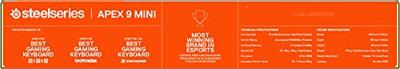 SteelSeries Apex 9 Mini Gaming toetsenbord