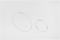 Saqu Loop bedieningspaneel glanzend wit voor Geberit UP100 - thumbnail