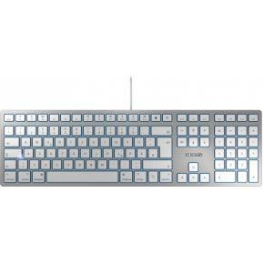 CHERRY KC 6000 SLIM FOR MAC toetsenbord Kantoor USB AZERTY Frans Zilver