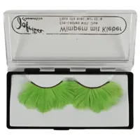 Jofrika cosmetics kunstwimpers veren groen 9,5 cm b-keus ve500 | 50 stuks - thumbnail