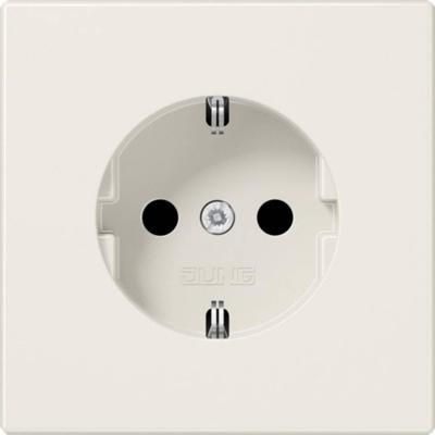 Jung LS1520 Wandcontactdoos met randaarde Inzetstuk LS plus, LS design, LS 990 Wit 1 stuk(s)