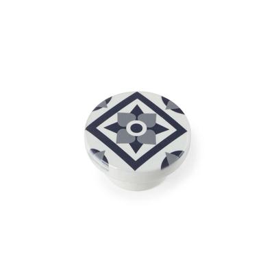 Deurknop Rei e244 Cirkelvormig Grijs beukenhout 4 Stuks (Ø 40 x 22 mm)