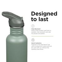 Klean Kanteen Classic 800ml/27oz + Flip/Sportdop Drinkfles Sea Spray 800ml - thumbnail