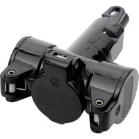 N & L 10190 3-voudige koppeling Thermoplast 230 V Zwart IP20 - thumbnail