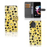 Telefoonhoesje met Naam Motorola Edge 20 Lite Punk Geel - thumbnail