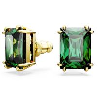 Swarovski 5677142 Oorknoppen Matrix goudkleurig-groen 11 x 0,8 mm - thumbnail