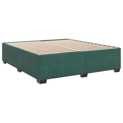 Bedframe zonder matras 180x200 cm fluweel donkergroen