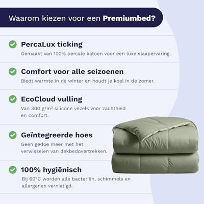 Zelesta Zelesta Deluxe Duo Silk & Coconut Cream 200x200 - Hoesloos All Year Dekbed met Eco Cloud Vulling