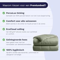 Zelesta Zelesta Deluxe Duo Salmon & Peach Dekbed - 140x200 | Hoesloos Percal Katoen Dekbed met Eco Cloud Vulling - thumbnail