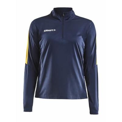 Craft 1905625 Progress Halfzip Tee LS W - Navy/Yellow - M Craft 1905625 Progress Halfzip Tee LS W - Navy/Yellow - M