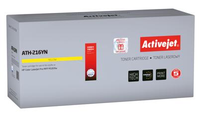 Activejet ATH-216YN toner voor HP printer, Vervanging HP 216A W2412A; Supreme; 850 pagina's; Geel, met chip