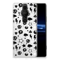 Silicone Back Case Sony Xperia Pro-I Silver Punk - thumbnail