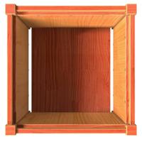 VidaXL Plantenbak 50x50x50 cm massief grenenhout wasbruin - thumbnail