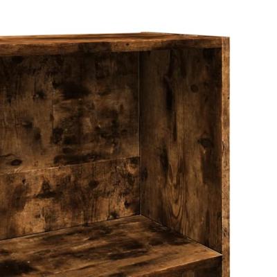 Boekenkast 60x24x109 cm bewerkt hout gerookt eikenkleurig