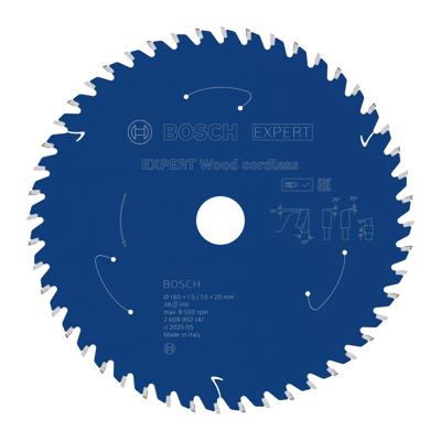 Bosch Accessoires EXPERT Wood cordless Cirkelzaagblad | 160 x 1,5/1 x 20 mm | T48 - 2608902147
