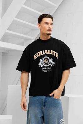 Equalité Dani Boxy T-Shirt Heren Zwart - Maat M - Kleur: Zwart | Soccerfanshop