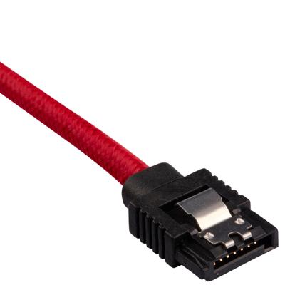 Corsair Premium Sleeved kabel SATA 60 cm rood