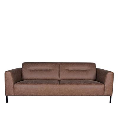 LABEL51 3-zits Bank 'Napoli' Microfiber, kleur Bruin