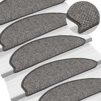 VidaXL Trapmatten zelfklevend 15 st sisal-look 65x21x4 cm bruinbeige - thumbnail