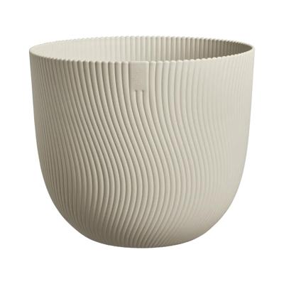Bloempot - ELHO - Sereh Rond 30 - Beige - L 30 x B 29,5 x H 25 cm - 100% gerecycled
