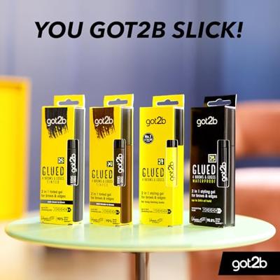 Schwarzkopf Got2b Glued 2-in-1 Brows & Edges Zwart Schwarzkopf Got2b Glued 2-in-1 Brows & Edges Zwart