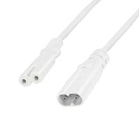 LogiLink 2m, IEC 60320-C8/IEC 60320-C7 2m C8 coupler C7 coupler Wit - thumbnail