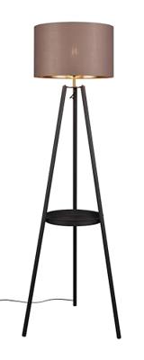 Trio Staande vloerlampColette zwart met taupe kap - R41561032