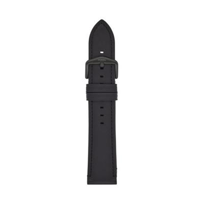 Horlogeband Fossil S221501 Leder Zwart 22mm Horlogeband Fossil S221501 Leder Zwart 22mm
