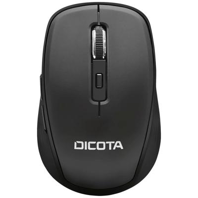 Dicota TRAVEL Muis Bluetooth Optisch Zwart 5 Toetsen 800 dpi, 1200 dpi, 1600 dpi