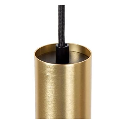 Lucide TRACK FLORIS Hanglamp - 1-fase Railsysteem / Railverlichting - 1xGU10 - Mat Goud / Messing (Uitbreiding)