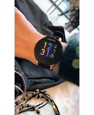 OOZOO Smartwatch Mesh Zwart/Goud | Q00122