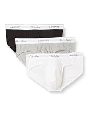 Calvin Klein 3-Pack Heren heup slips - Hip Brief - Elastisch katoenen heren onderbroeken multipack