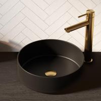 Brauer Circle Waskom - Rond - 36 cm - Keramiek - Mat - Zwart - thumbnail