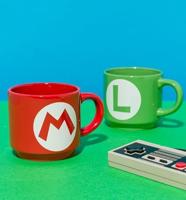 Super Mario Mug - Stackable Mug Set (Mario & Luigi) - thumbnail