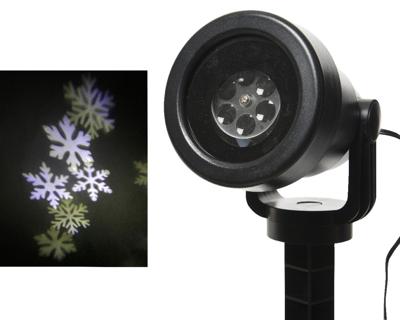 Led projector snow 10x10x40cm koel wit