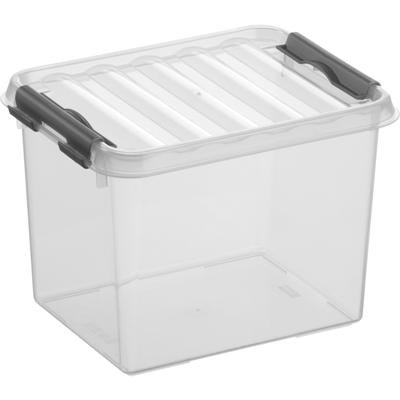 Sunware Q-line box 3 liter transp/metaal