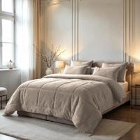 Zelesta Zelesta Teddybed Taupe 200x200 - Fluffy Teddy Dekbed zonder Overtrek - thumbnail