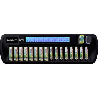 VOLTCRAFT BC16 Batterijlader NiMH, Li-ion AA (penlite), AAA (potlood), 9 V (blok)